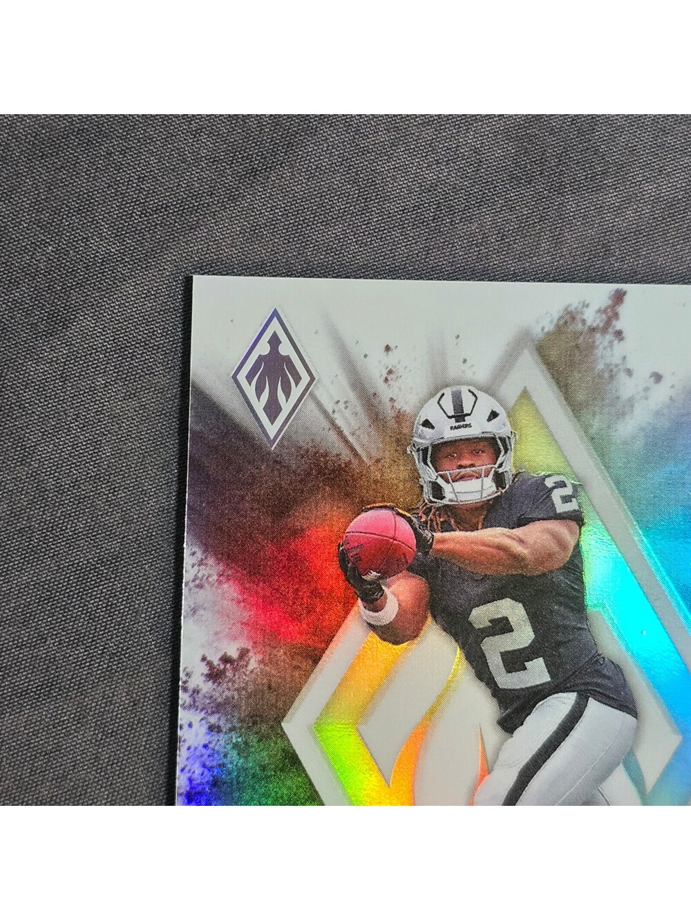 2025 Panini Phoenix Ashton Jeanty Color Blast Rookie RC SSP #13 Raiders - Picture 3 of 6